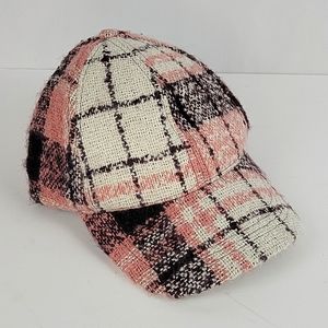 David & Young Pink & Plum Plaid Ballcap NWT